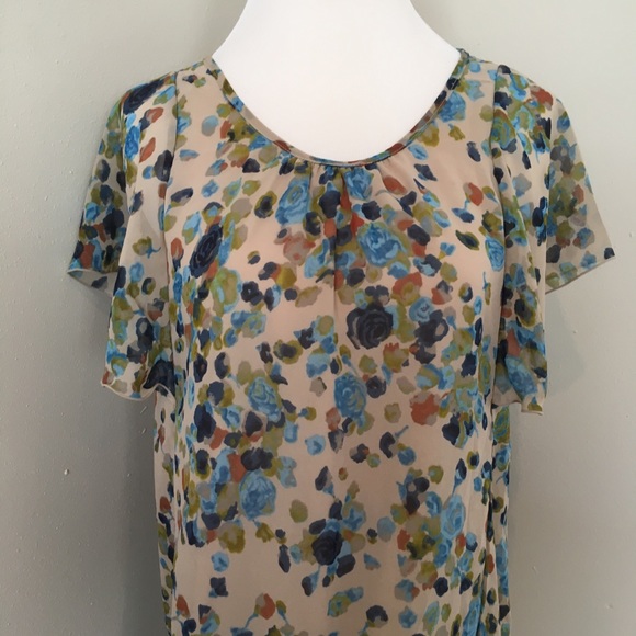 Branch et Pot Dress Floral Mixed Print Butterfly - Picture 4 of 8